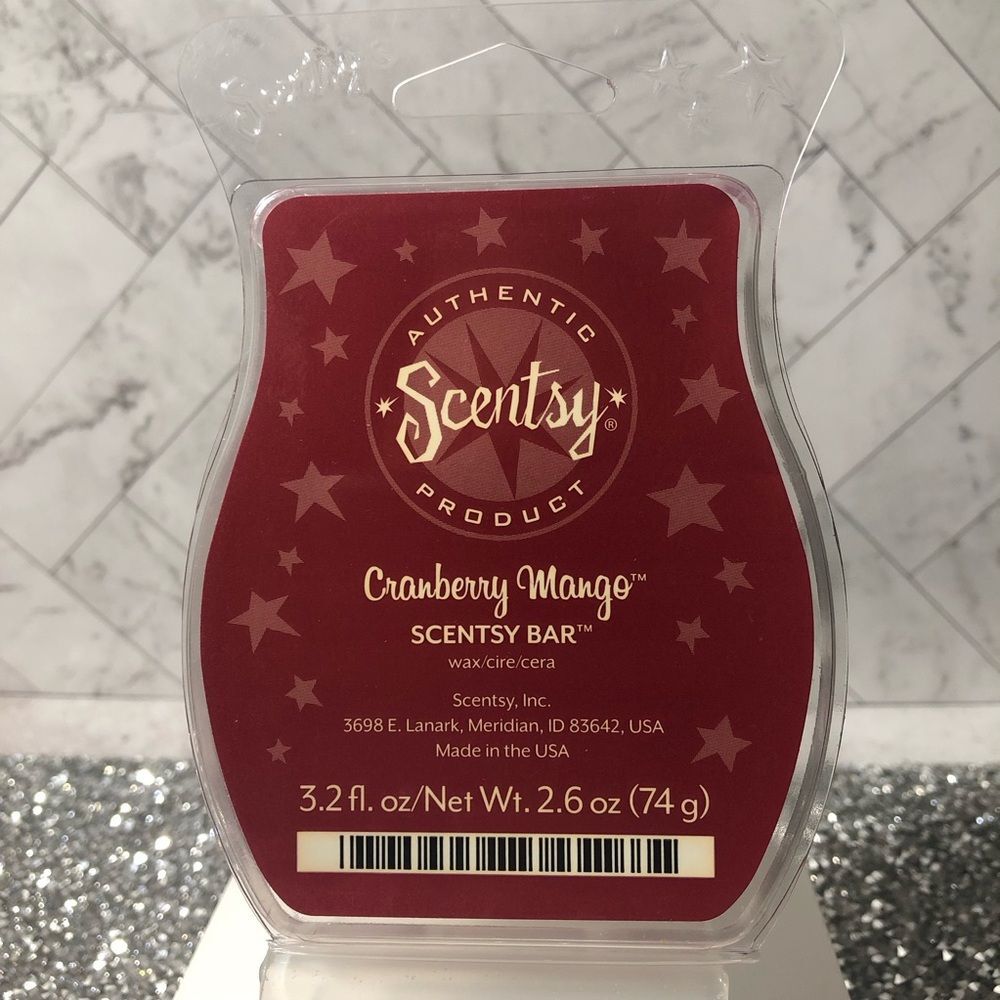 Scentsy Wax Bar - Cranberry Mango, Retired & Unused